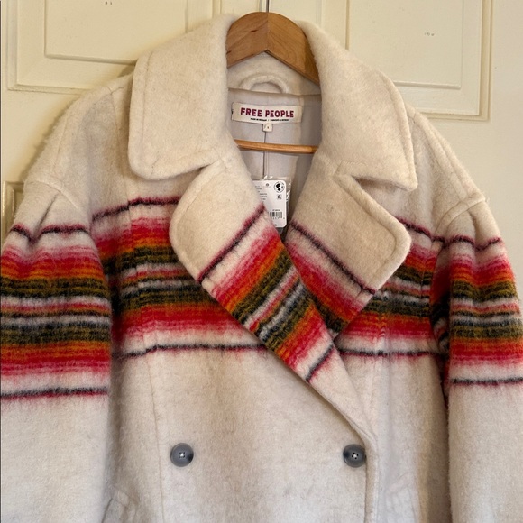 Free People Henri Wool Stripe Coat - Picture 7 of 17